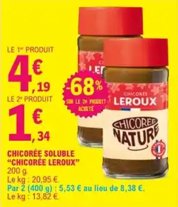 E.Leclerc LEROUX Chicorée Nature offre