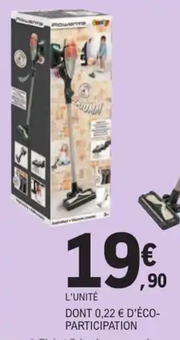 Jouet E.Leclerc Rowenta Aspirateur + Vacuum cleaner offre