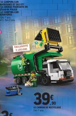 Jouet E.Leclerc Lego le camion de recyclage offre