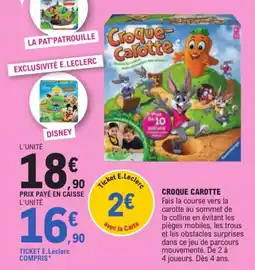 Jouet E.Leclerc Ravensburger Croque-Carotte offre