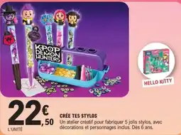 E.Leclerc KPOP DEMON HUNTERS CRÉE TES STYLOS offre