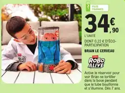Jouet E.Leclerc ROBO ALIVE BRIAN LE CERVEAU offre