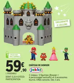 Jouet E.Leclerc Jakks château de bowser offre