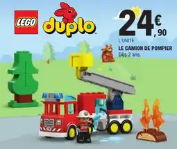 Jouet E.Leclerc LEGO duplo LE CAMION DE POMPIER offre