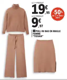 E.Leclerc TISSAIA Pull ou bas en maille femme offre