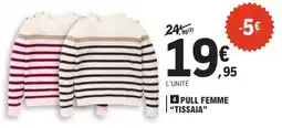 E.Leclerc TISSAIA PULL FEMME offre