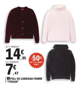E.Leclerc TISSAIA Pull ou cardigan femme offre