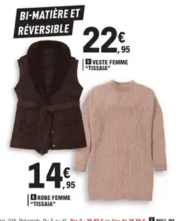 E.Leclerc TISSAIA VESTE FEMME offre