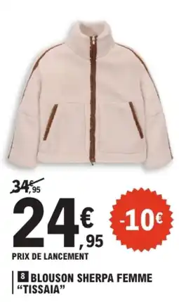 E.Leclerc Blouson sherpa femme "tissaia" offre