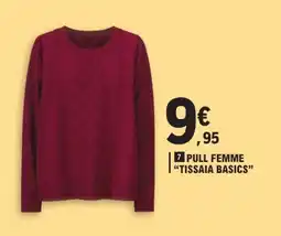 E.Leclerc Tissaia Basics PULL FEMME offre