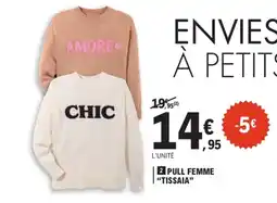 E.Leclerc TISSAIA PULL FEMME offre