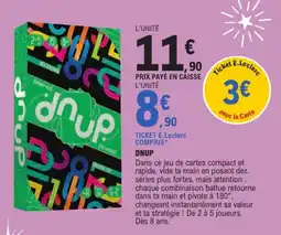 Jouet E.Leclerc DNUP offre