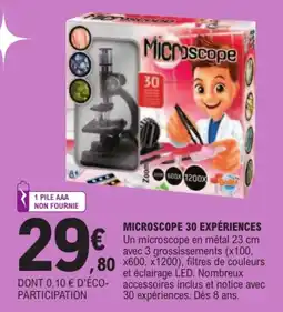 Jouet E.Leclerc Buki Microscope offre