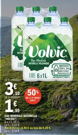 E.Leclerc Volvic Eau Minérale Naturelle Volcanique offre