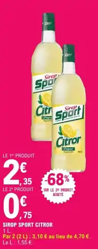 E.Leclerc Sirop Sport Citror offre