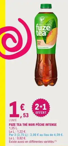 E.Leclerc fuze tea offre