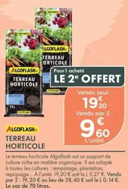 Point Vert ALGOFLASH TERREAU HORTICOLE offre