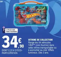 Jouet E.Leclerc Hot Wheels Vitrine de collection offre