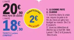 Jouet E.Leclerc Ticket E.Leclerc offre