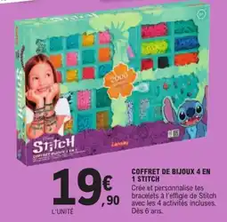 Jouet E.Leclerc Stitch COFFRET BIJOUX 4 EN 1 offre