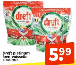 Wibra Dreft lave-vaisselle offre