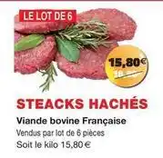 Intermarché Steacks hachés offre