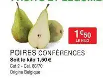 Intermarché Cat - poires conférences offre