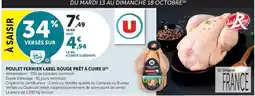 Super U U - poulet fermier label rogue pret a cuire offre