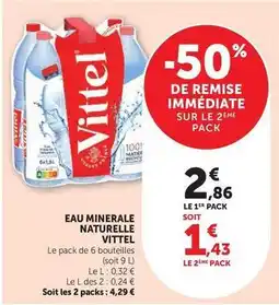 Super U Vittel - eau minerale naturelle offre