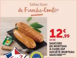Super U Morteau saucisse - saucisse de morteau à cuire igp société offre