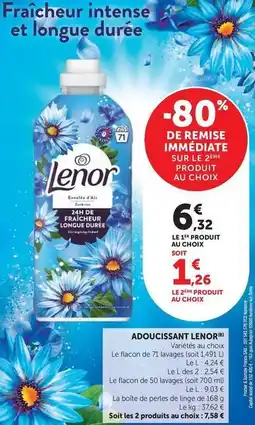 Super U Lenor - adoucissant offre
