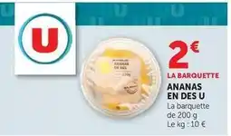 Super U U - ananas en des offre