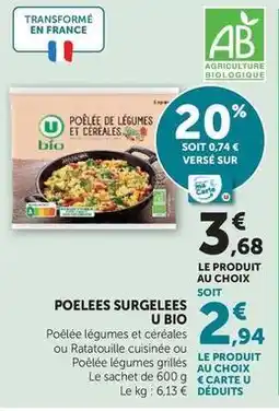 U Express U bio - poelees surgelees offre