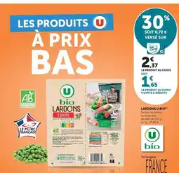 U Express U - lardons u bio fumés/nature offre