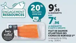 U Express U - filet de saumon atlantique des fjords de norvege offre