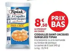 U Express Tipiak - coquilles saint-jacques surgelees offre