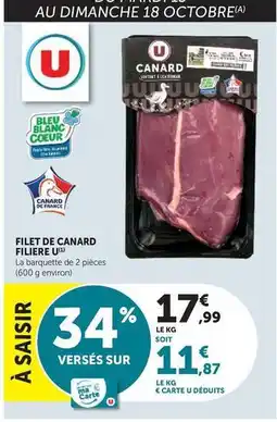 U Express U - filet de canard filiere offre