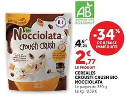 U Express Nocciolata - cereales crousti crush bio offre