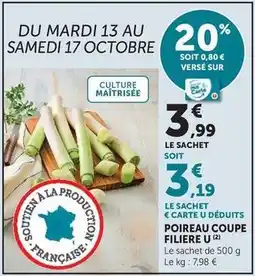 U Express U - poireau coupe filiere offre
