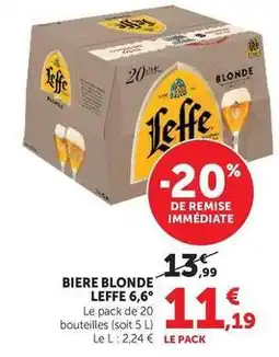 U Express Leffe - biere blonde offre