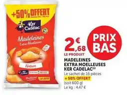 U Express Madeleines extra moelleuses offre