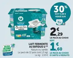 Hyper U U - lait fermente au bifidus offre