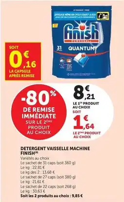 Hyper U Finish - detergent vaisselle machine offre