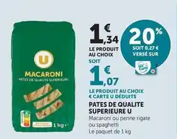 Hyper U U - pates de qualite superieure offre