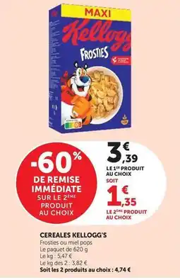 Hyper U Kellogg's - cereales offre