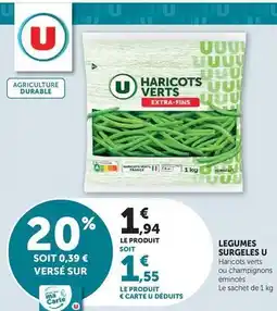 Hyper U U - legumes surgeles offre