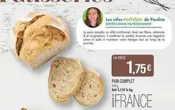 Match Pauline - pain complet offre