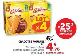 Hyper U Lu - cracotte fourree offre