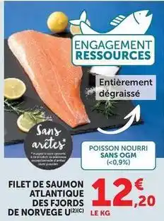 Hyper U U - filet de saumon atlantique des fjords de norvege offre