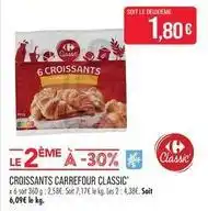 Match Carrefour - croissants classic offre